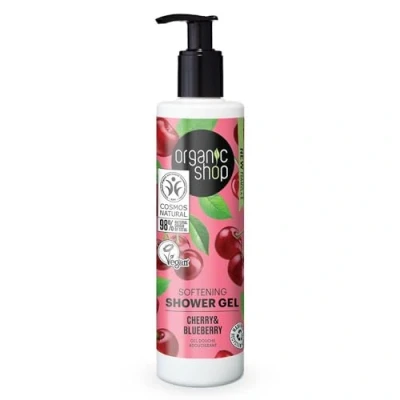 Abbildung von Organic Shop Weichmachendes Duschgel, Kirsche und Blaubeere (280 ml)