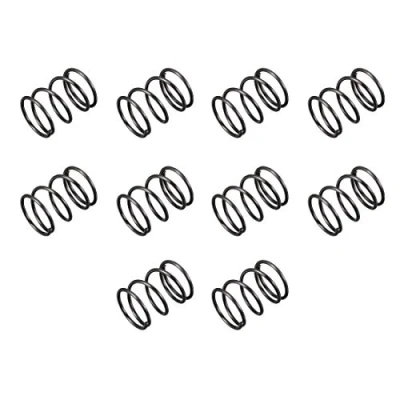 Abbildung von sourcing map 10Stk. Druckfeder 1,2mm Kabeldmr. 15mm Außendmr. 20mm freie Länge schwarz