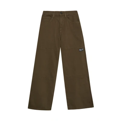 Abbildung von s.Oliver Baggy Relaxed FIT Taille Mihaute WIDE LEG Stoffhose für Kinder, Größe: 158xSLIM, Mokka