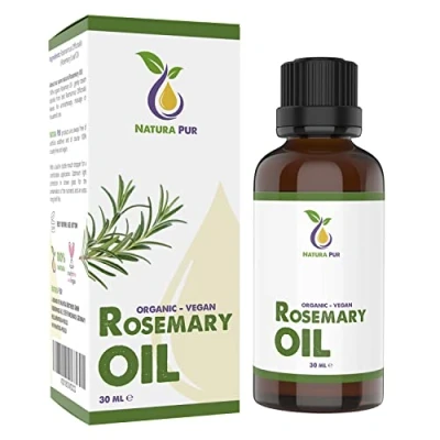 Abbildung von Rosmarinöl BIO 30ml 100% naturreines ätherisches Öl, vegan Rosemary Oil (Rosmarinus Officinalis) Aroma Diffuser Öl