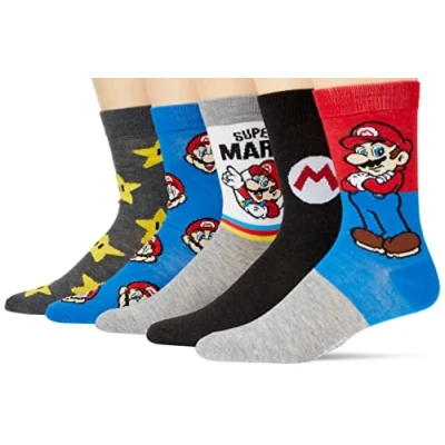 Abbildung von Mario Herren 5er Pack Crew Socken, Grau, mehrfarbig, 43 47 EU