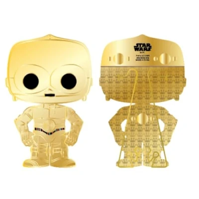 Abbildung von Funko Star Wars Pop! C3PO Lrg Enamel Pin JO C 3PO Emaille Nadeln Niedliche Brosche Zum Sammeln Für Rucksäcke &amp; Taschen Geschenkidee Offizielle Handelswaren Movies Fans