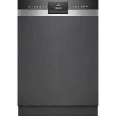 Abbildung von Siemens SN53ES22AE, iQ300 Smarter Geschirrspüler, Teilintegrierte Spülmaschine, 60 cm, Made in Germany, Besteckkorb, Auto. Türöffnung, Dreifach rackMatic, Besonders leise, varioSpeed, aquaStop