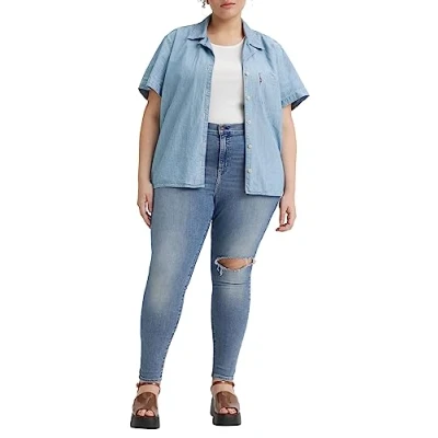 Abbildung von Levi&#039;s plus 720 HIGH RISE Super Skinny Jeans Fit, Damen, Größe: 50x32, Echo stonewash