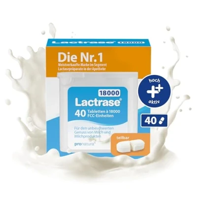 Abbildung von Lactrase 18.000 Fcc Tabletten im Spender