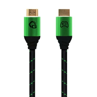 Abbildung von OEHLBACH GAMING New Game Green 2 Meter HDMI 2.1b Kabel Ultra High Speed zertifiziert, 8K@60Hz, eARC, ALLM, VRR, DSC kompatibel mit PS5, Xbox Series X/S, Nintendo Switch, PC Schwarz 1 Stück