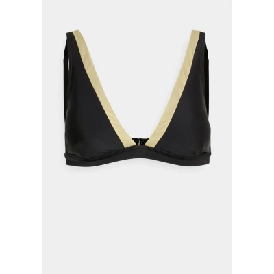 Abbildung von Lascana Triangle Bikini Bikinitop, Damen, Größe: 36xC/D, Black/gold