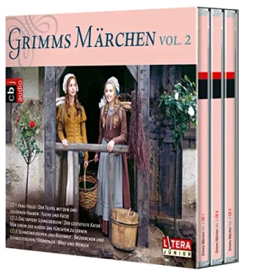 Abbildung von Grimms Märchen Box 2: Frau Holle, Das tapfere Schneiderlein, Der gestiefelte Kater, Schneeweißchen und Rosenrot, Brüderchen Schwesterchen, Sterntaler u.a.