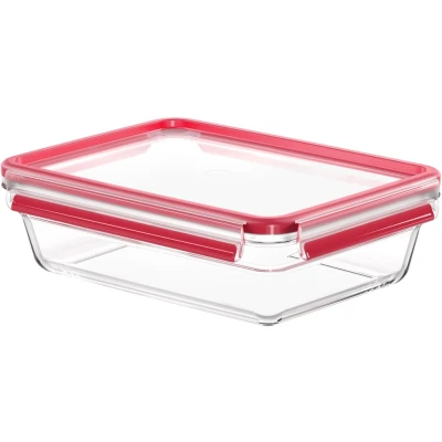 Abbildung von Emsa Frischhaltedose, Transparent/Rot, 2 Liter