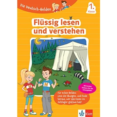 Abbildung von Klett Die Deutsch Helden Flüssig lesen und verstehen 1. Klasse: Grundschule mit Stickern