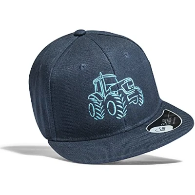 Abbildung von Kinder Cap : Traktor Basecap Kappe Jungs Cappy Jungen Sport Mütze (One Size/Blau)