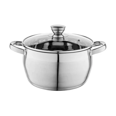 Abbildung von FLORINA Topf aus Edelstahl (6 l) 24 cm I Kochtopf OLIVER Mit Glasdeckel Messbecher Spülmaschinengeeignet Nudeltopf, Suppentopf, Pastatopf Ideal für alle Herdarten und Induktion
