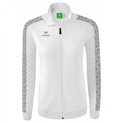 Abbildung von Erima Damen Essential Team Tracktop Jacke, weiß, 40