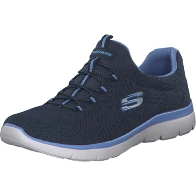 Abbildung von Skechers Damen Summits Artistry Chic Sneaker, Marineblauer Netzbesatz, 35 EU