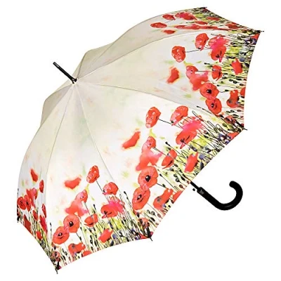 Abbildung von VON LILIENFELD Regenschirm Mohnblumen Auf Automatik Damen Floral Stabil