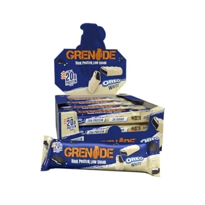 Abbildung von Grenade Proteinreicher, Zuckerarmer Riegel OREO White, 12 x 60 g