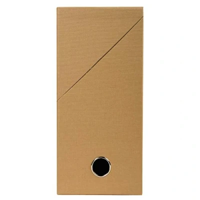 Abbildung von EXACOMPTA Transferbox, Hartkarton mit Leinwandpapier, Rücken 12 cm, 25 x 33 Havanna