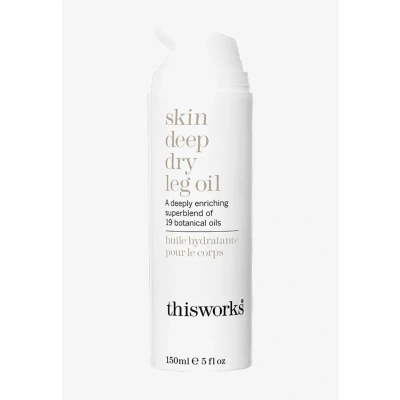 Abbildung von This Works Skin Deep Dry Leg Oil, 150 ml Körperöl für trockene Haut nährende Feuchtigkeitscreme den Körper, angereichert mit 19 ätherischen Ölen einen feuchtigkeitsspendenden Glanz