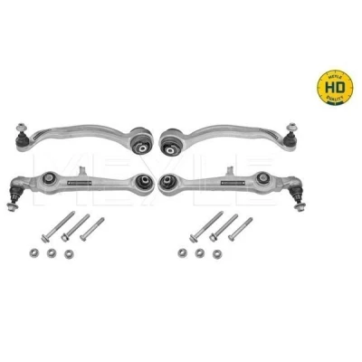 Abbildung von MEYLE 116 050 0022/HD Lenkersatz, Radaufhängung Vorderachse links, rechts, unten mit Zubehör Quality AUDI: A4 B5 Saloon, Avant