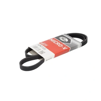 Abbildung von GATES Micro V 4PK1123 Keilrippenriemen 1123 4 Polyester, EPDM (Ethylen Propylen Dien Kautschuk) MITSUBISHI: L200 / Triton IV Pickup, III Pickup