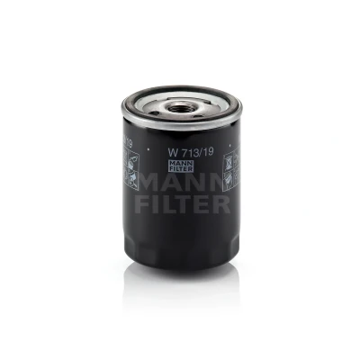 Abbildung von MANN FILTER W 713/19 Ölfilter 3/4 16 UNF mit einem Rücklaufsperrventil Anschraubfilter FORD: Sierra Mk2 Hatchback, Saloon, ESCORT 4