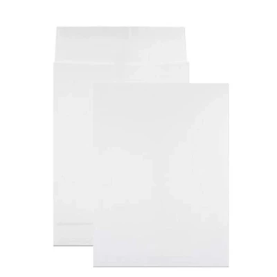Abbildung von Netuno 50 x weiße Faltentaschen DIN B4 250x 353 mm 130g Kapazität Versandtaschen ohne Fenster Falten Umschläge Briefumschläge mit Bodenfalte Brief Kuverts große Umschlagtaschen