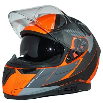 Abbildung von Motorradintegralhelm mit integrierter Sonnenblende und klappbarem Visier 917 OG L