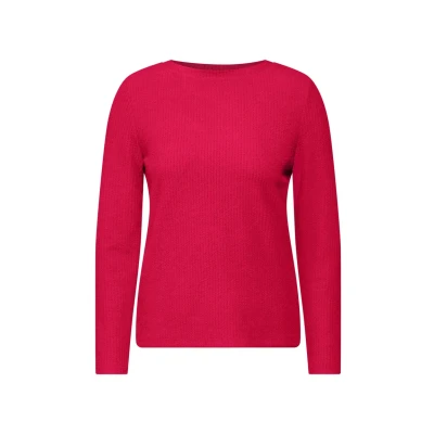 Abbildung von Cecil Struktur Strickpullover, Damen, Größe: Large, Rot