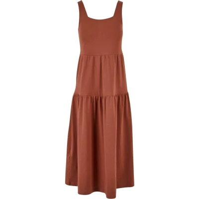 Abbildung von Urban Classics 7/8 Length Valance Summer Jerseykleid, Damen, Größe: Small, Terracotta