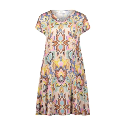 Abbildung von Vera Mont Sommer MIT ÜBERSCHNITTENEN ÄRMELN Freizeitkleid, Damen, Größe: 42, Blue yellow