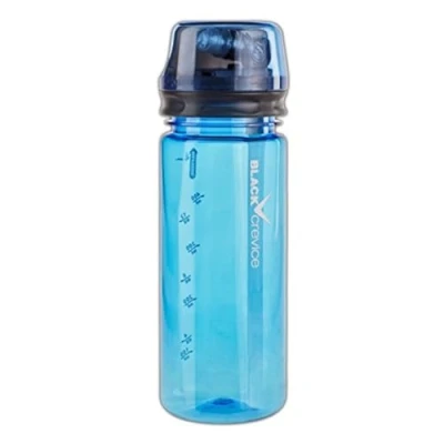 Abbildung von Black Crevice Tritan Trinkflasche I Sport mit großer Öffnung leichte &amp; formstabile Wasserflasche BPA frei geschmacks geruchsneutral Fahrrad 0,5 Liter (Blau)