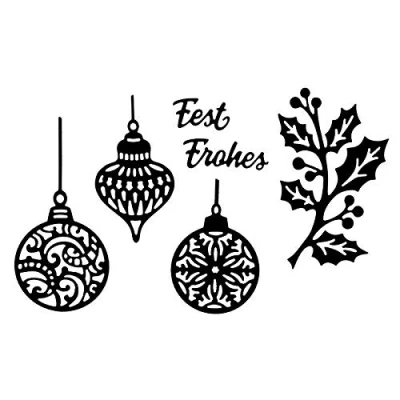 Abbildung von Ideen mit Herz Stanzschablonen Christbaumschmuck 6 Stück