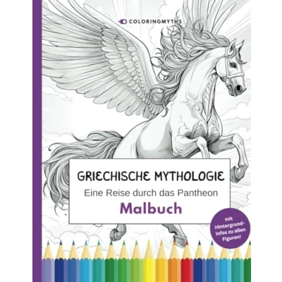 Abbildung von Griechische Mythologie: Eine Reise durch das Pantheon Malbuch: 40 Illustrationen mit spannenden Hintergrundinfos