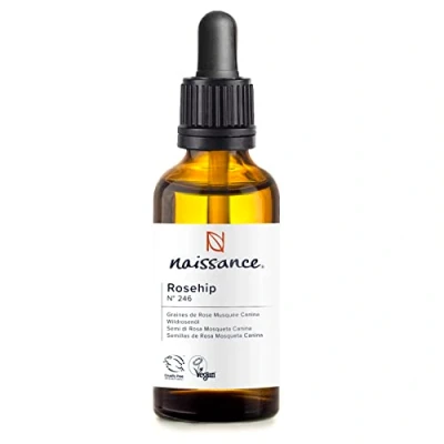 Abbildung von Naissance Wildrosenöl/Hagebuttenkernöl (Nr. 246) 50ml Natürliches, feuchtigkeitsspendend, nährend &amp; pflegend für alle Hauttypen Haare, Gesicht, Haut und Nägel