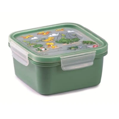 Abbildung von Snips Einhorn Dekoration, PP Sandwichhalter Snackbox Toastbox Lebensmittelbehälter Farbe Rosa Made in Italy BPA frei, 0,5 LT