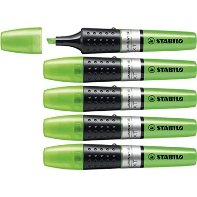 Abbildung von Textmarker STABILO LUMINATOR 5er Pack grün