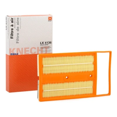 Abbildung von MAHLE ORIGINAL LX 4136 Luftfilter 48 205 346, 280 Filtereinsatz SEAT: Toledo 4, VOLKSWAGEN: Polo V Hatchback, SKODA: Fabia III Hatchback