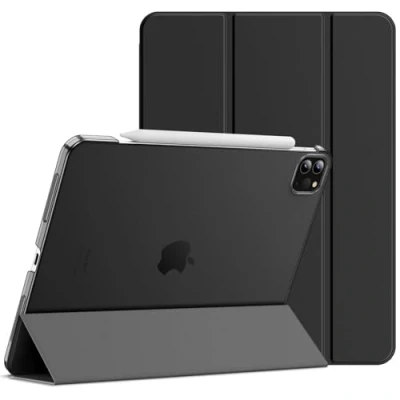 Abbildung von JETech Hülle für iPad Pro 11 Zoll, Modelle 2022/2021/2020, Kompatibel mit Pencil, Intelligent Abdeckung Schlafen/Wachen (Schwarz)