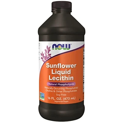 Abbildung von Now Foods, Liquid Sunflower Lecithin (flüssiges Sonnenblumenlecithin), vegan, 473ml, Laborgeprüft, Sojafrei, Glutenfrei, Ohne Gentechnik