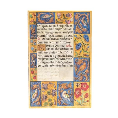Abbildung von Paperblanks 12 Monatskalender 2025, Spinola Stundenbuch, Maxi, Vertikal, Elastikband Verschluss