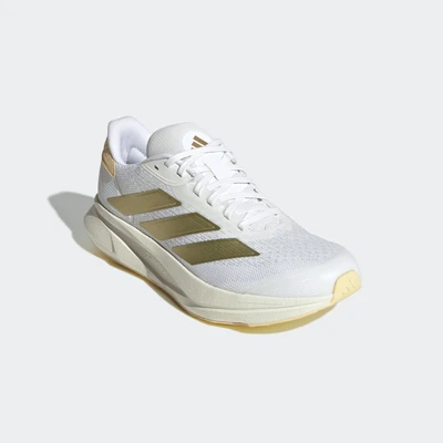 Abbildung von adidas Performance Duramo SL2 Laufschuh Straße, Damen, Größe: 40, Footwear white/gold metallic/orange tint Schuhe