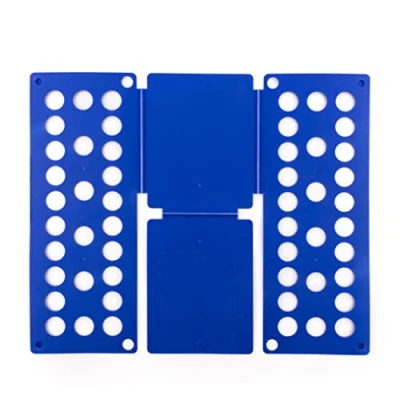 Abbildung von InnovaGoods Faltbrett für Kinderwäsche, Schnelles Zusammenlegen von Bekleidung, Zeitsparend, Platzsparend, Blau, 40x16x1 cm, Polypropylen (PP)