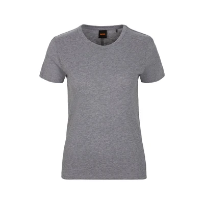 Abbildung von BOSS ESLA Tshirt basic, Damen, Größe: XL, Silver