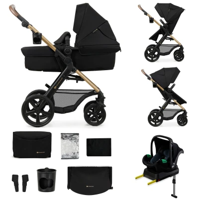 Abbildung von Kinderkraft MOOV 2 4 in 1 Kombikinderwagen, Pure Black, Kinderwagen,