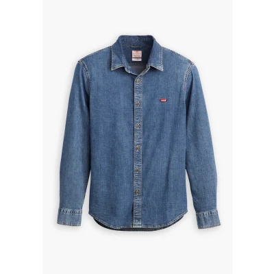 Abbildung von Levi&#039;s Battery Shirt SLIM Hemd, Herren, Größe: Large, Trinity medium wash