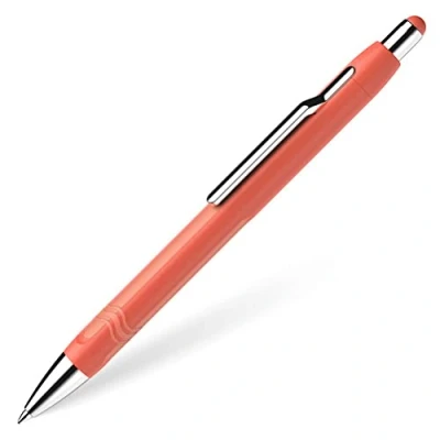 Abbildung von Schneider 138606 Epsilon Druckkugelschreiber (Strichstärke XB, Schreibfarbe: blau, dokumentenechte Mine) warm orange