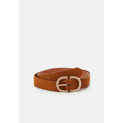 Abbildung von Pieces Pcjuva Jbelt Gürtel cognac/goldcoloured, Damen, Größe: 90, Cognac/gold coloured