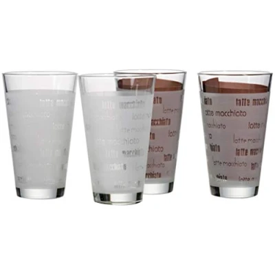 Abbildung von Ritzenhoff &amp; Breker Latte Macchiato Gläser Set Chicco, 4 teilig, satiniert, Klar, Santiniert