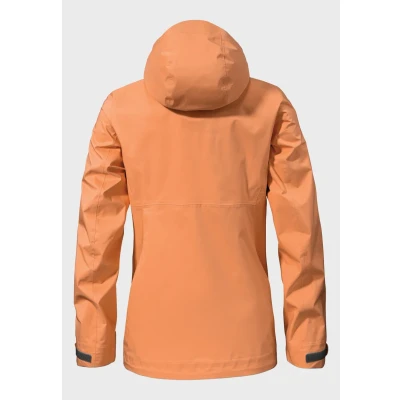 Abbildung von Schöffel Aiplspitz Regenjacke / wasserabweisende Jacke, Damen, Größe: 44, Orange