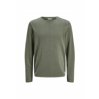 Abbildung von Jack &amp; Jones Jjeleo CREW NECK Strickpullover, Herren, Größe: Small, Agave green
